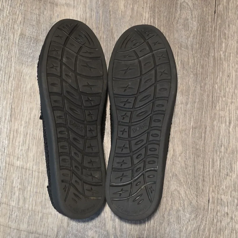 Bob's from Skechers Black Breeze Size W 8.5 Memory Foam Women's Shoes Slip-On's